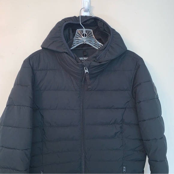 Abercrombie & Fitch Black Stretch Lightweight Packable Puffer XL - Picture 8 of 11